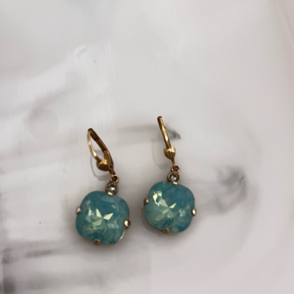 Light blue earrings!